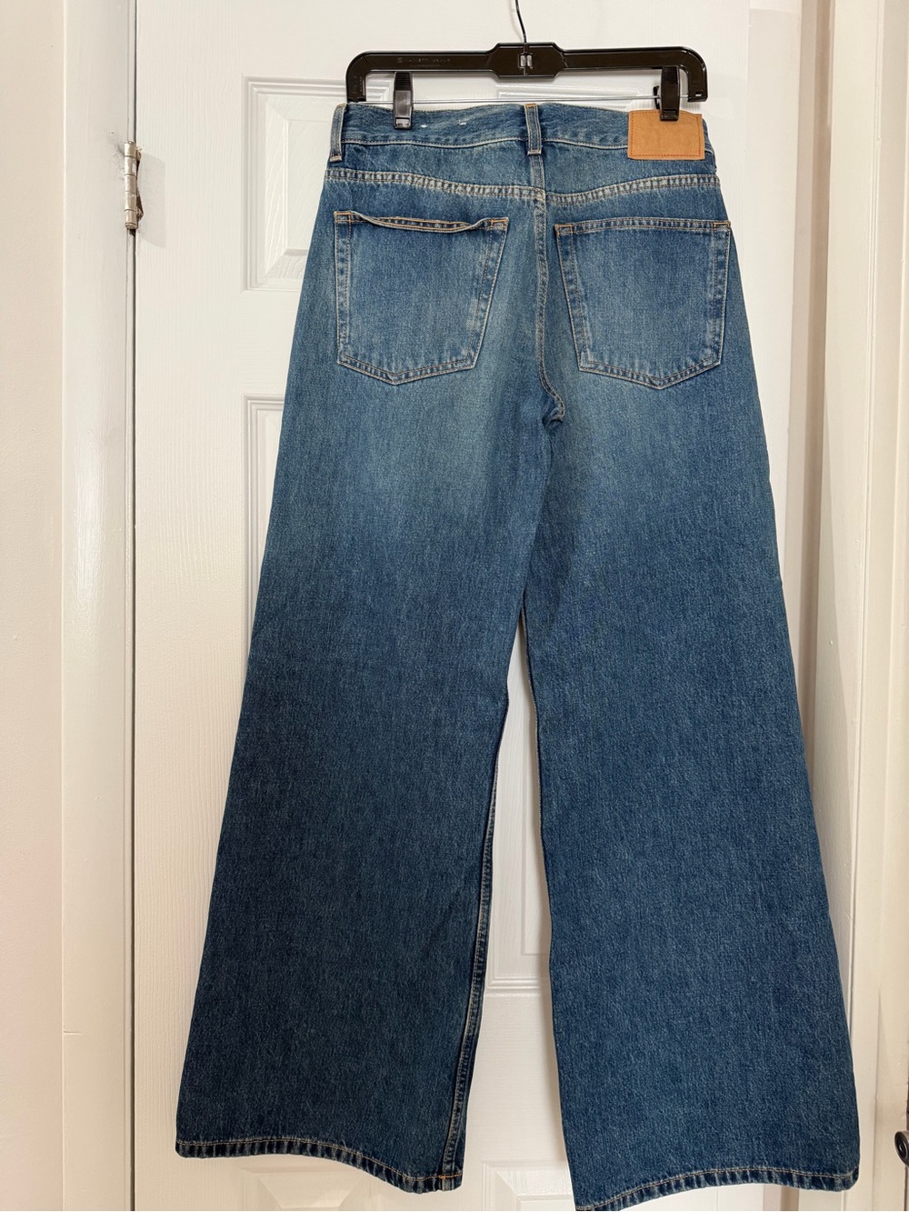 High-Rise Wide Leg Women's Jeans in Dark Blue its New - Picture 8 of 12
